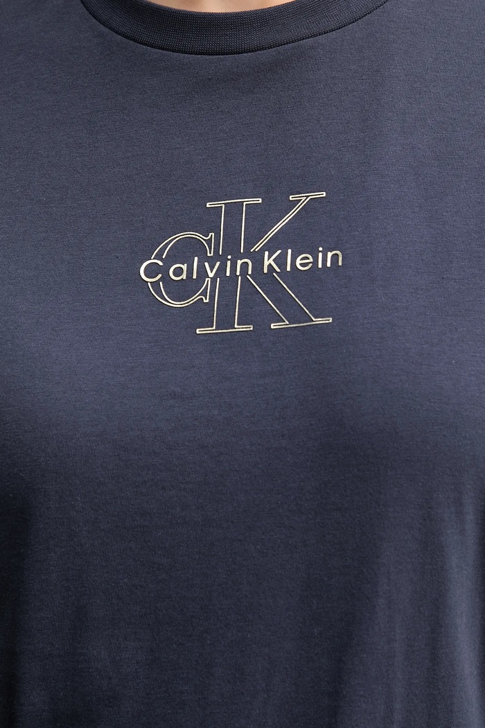 Calvin Klein Jeans tričko dámske bavlnené LV047D873G tmavomodrá