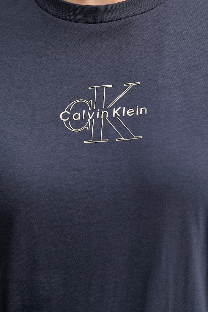 Calvin Klein Jeans tričko dámske bavlnené LV047D873G tmavomodrá