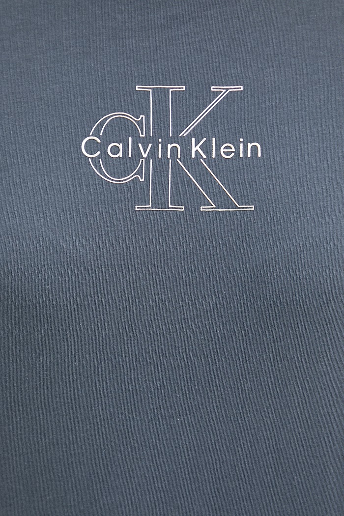 Calvin Klein Jeans T-shirt damski bawełniany LV047D873G szary