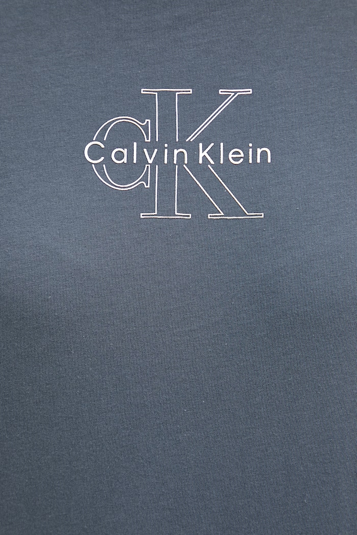 Calvin Klein Jeans T-shirt damski bawełniany LV047D873G szary