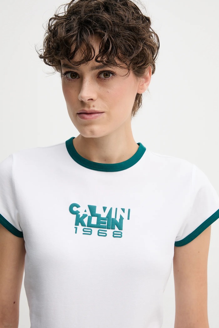 Calvin Klein Jeans t-shirt fehér LV047D208G