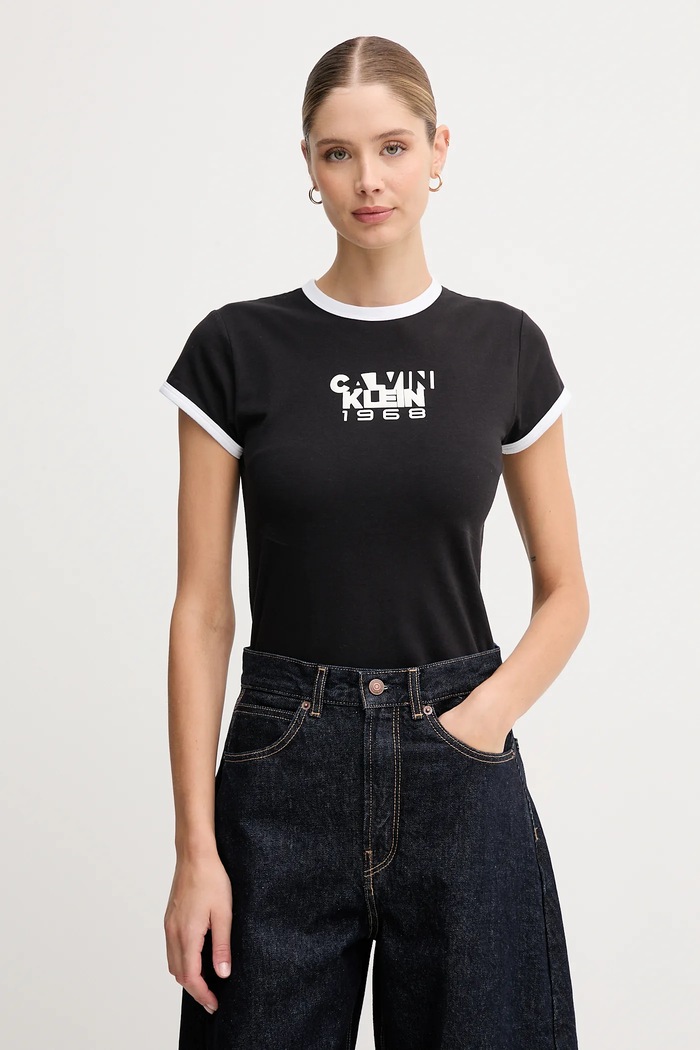 Calvin Klein Jeans t-shirt czarny LV047D208G