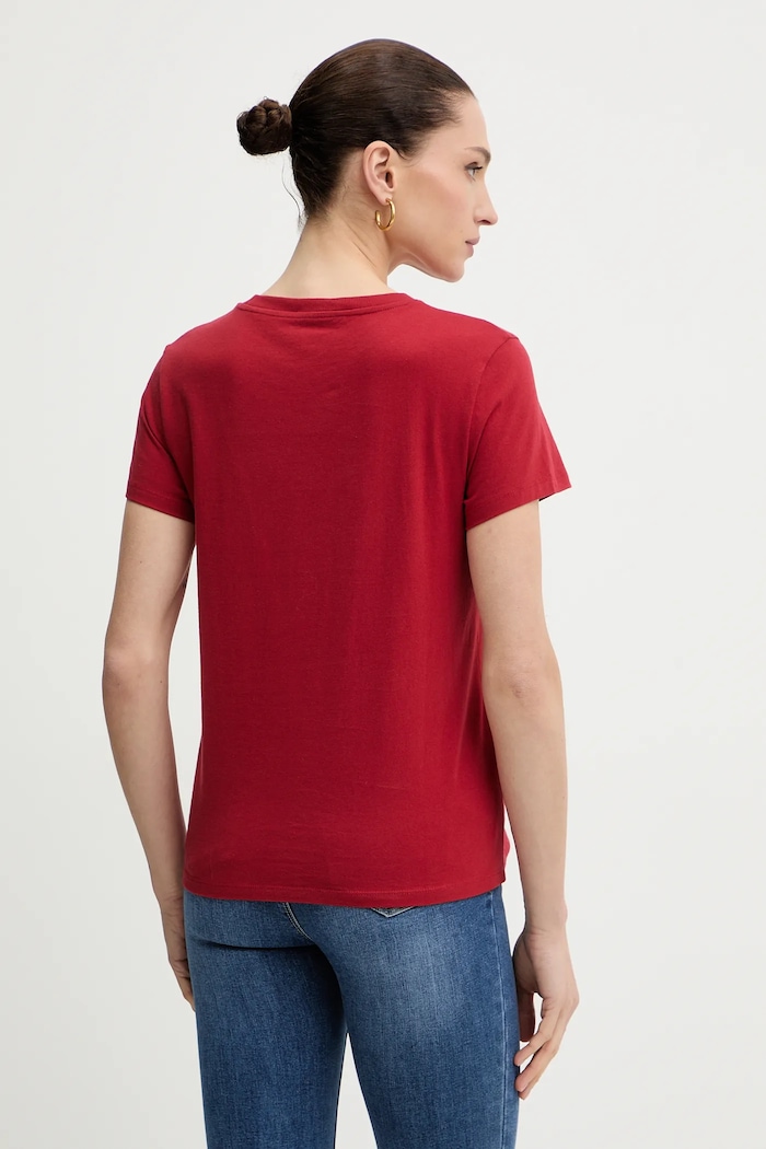 Oblečení Bavlněné tričko Levi's 17369.3310 červená