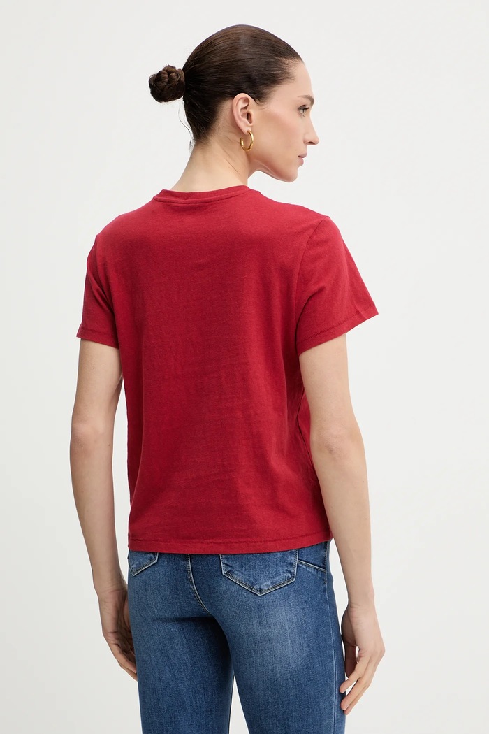 Oblečení Bavlněné tričko Levi's A2226.0143 červená