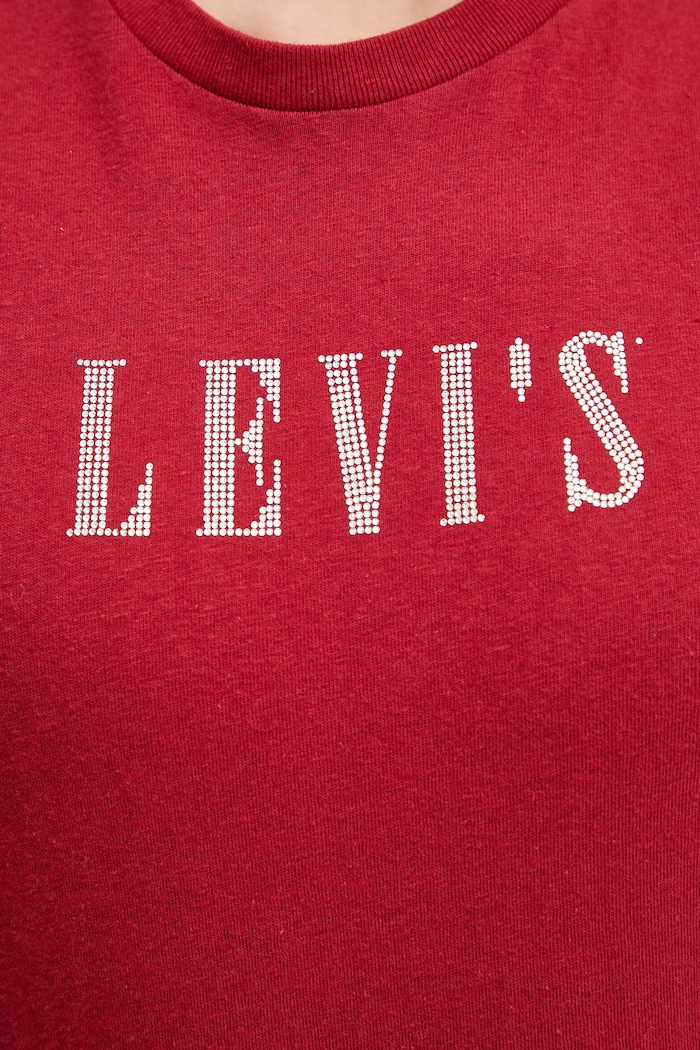 Bavlněné tričko Levi's A2226.0143 červená