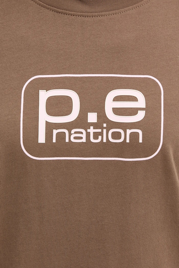 Bavlněné tričko P.E Nation Flux 253T092 hnědá