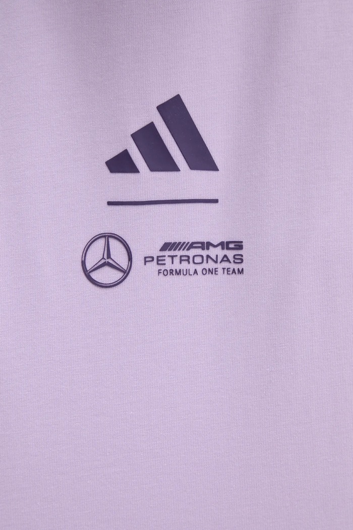 Bavlnené tričko adidas x Mercedes JX8816 fialová