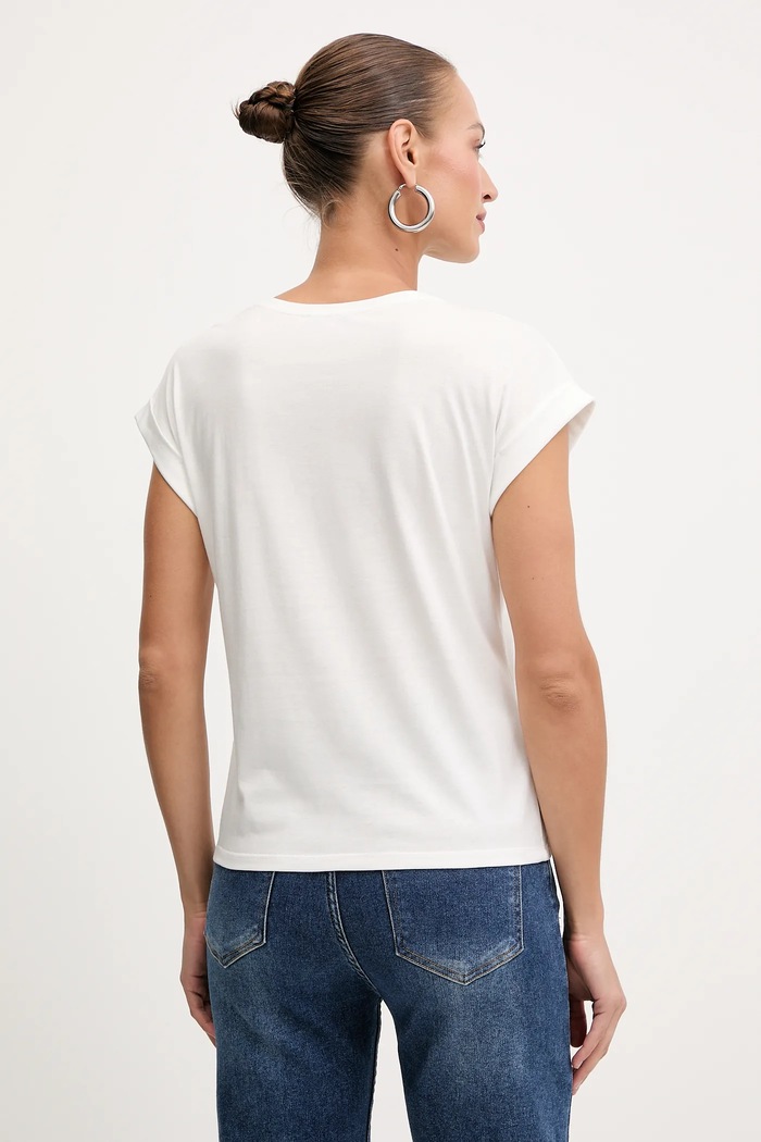 Odzież Morgan t-shirt DEM biały