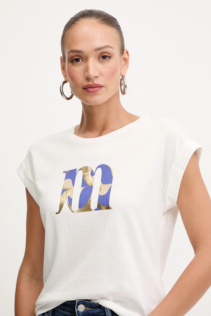 Morgan t-shirt biały DEM