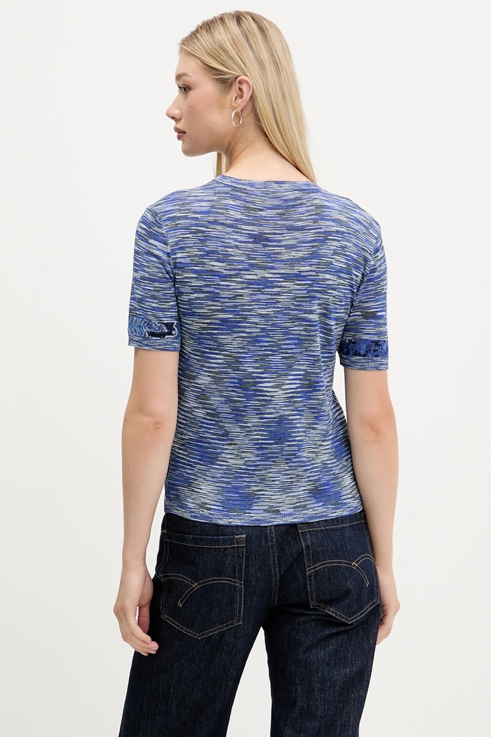 Oblečenie Tričko Desigual DANAE 25WWTF04 modrá