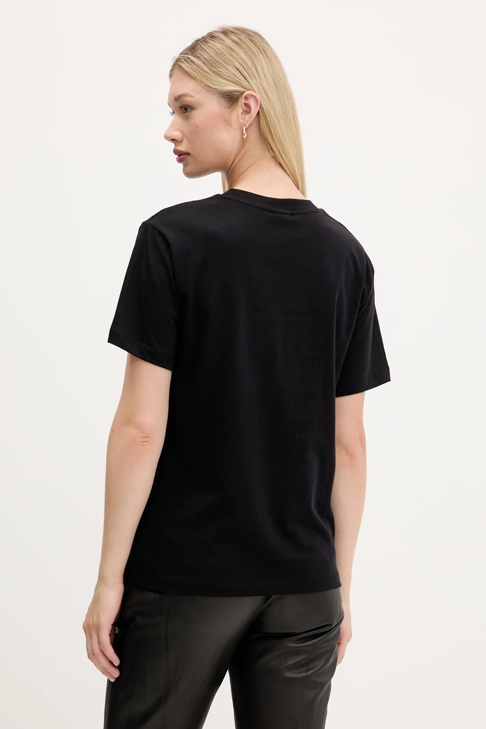 Îmbrăcăminte Desigual tricou din bumbac BERLIN 25WWTK51 negru