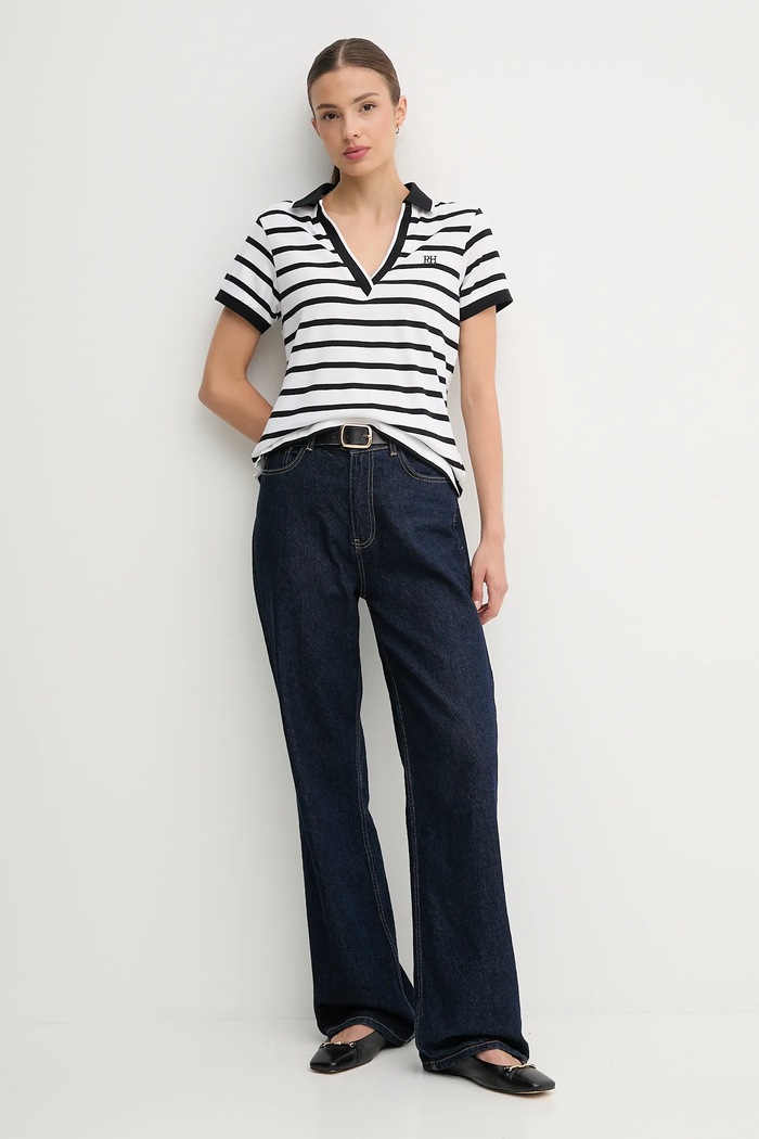 Polo tričko Pedro del Hierro 4532381 biela AW25