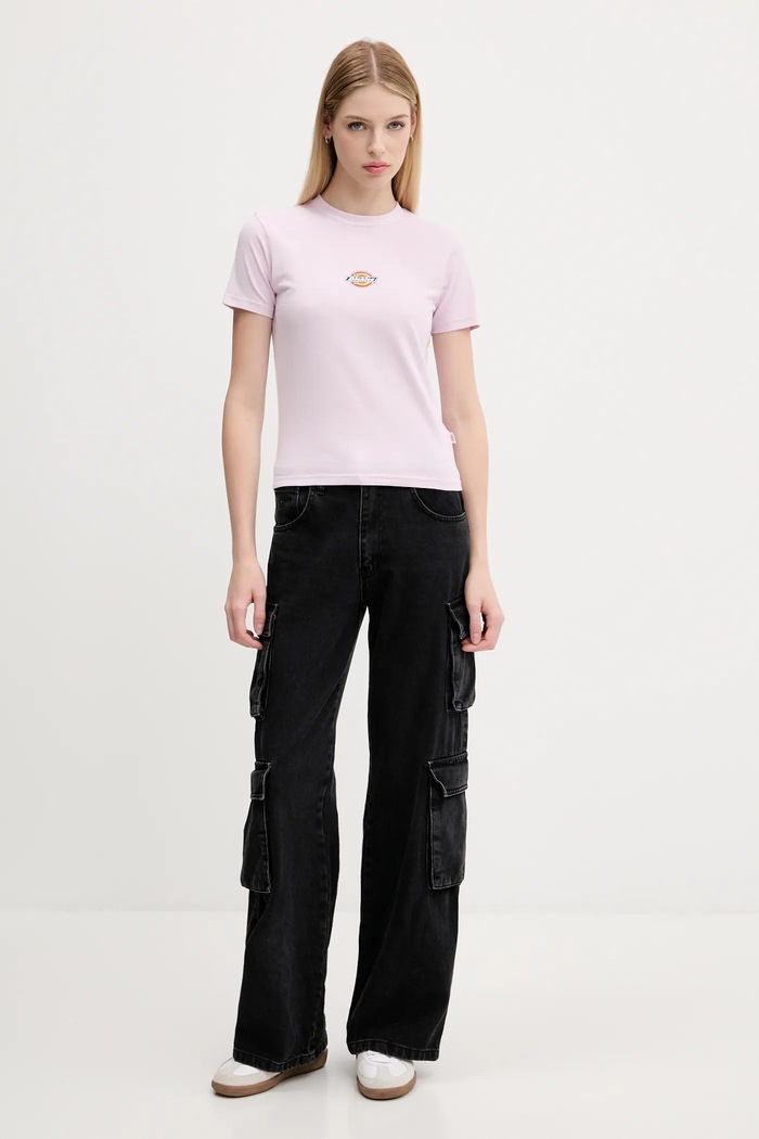 Dickies t-shirt DK0A4ZAO rózsaszín AW25
