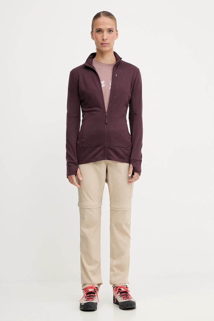 Športna kratka majica Icebreaker Merino 150 Tech Lite IB0A57CB0GV1 roza AW25