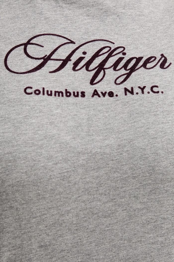 Bavlnené tričko Tommy Hilfiger WW0WW46120 sivá