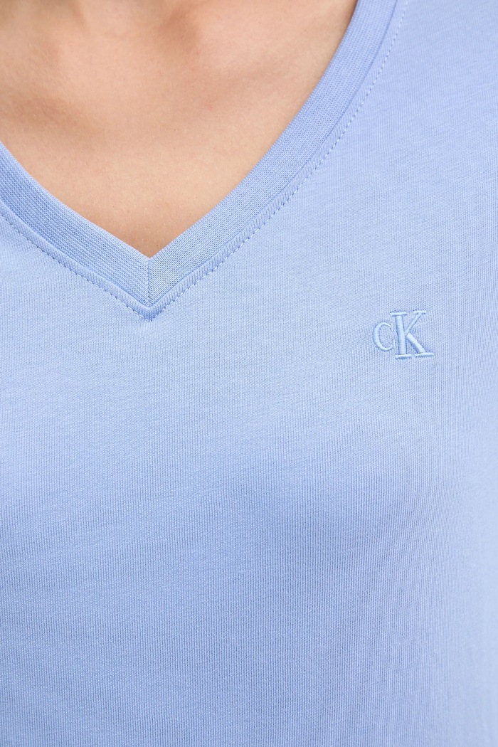 Calvin Klein Jeans pamut póló LV047B205G kék