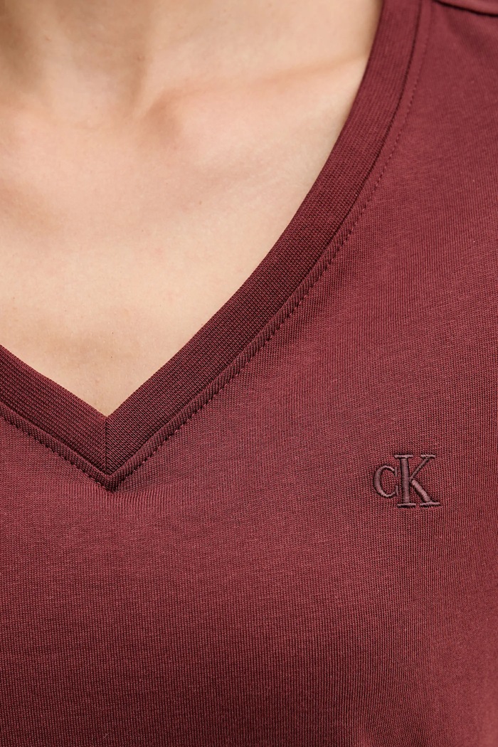 Calvin Klein Jeans pamut póló LV047B205G piros