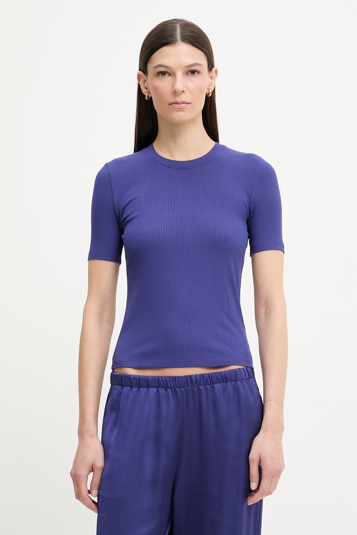 Calvin Klein tričko dámske s modalom fialová LV044D246G