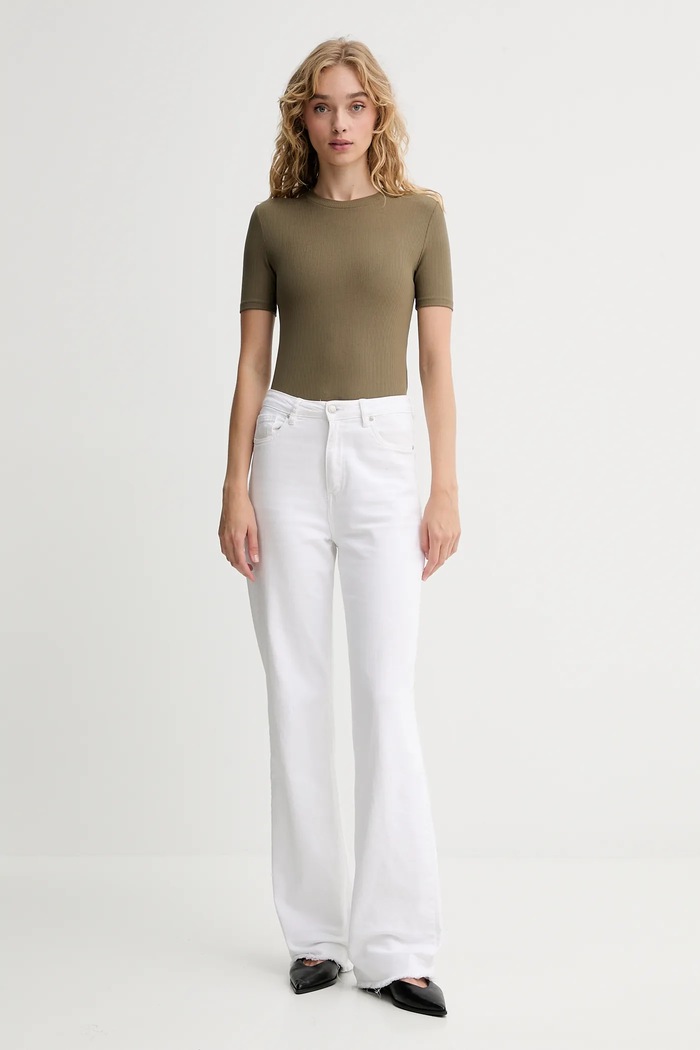 Calvin Klein tričko dámske z modalom LV044D246G zelená SS26