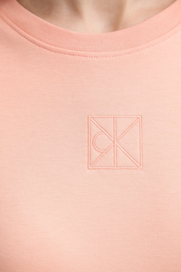 Calvin Klein tricou din bumbac LV044D201G portocaliu
