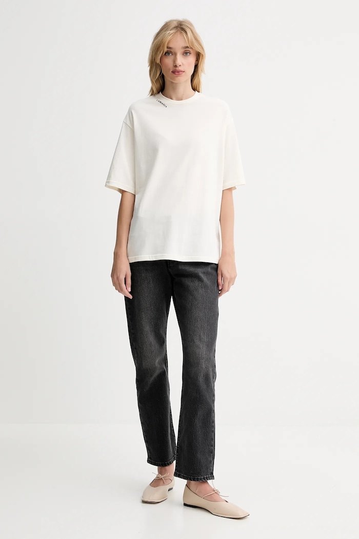 La Mania Tricou din bumbac ADELL bej AW25