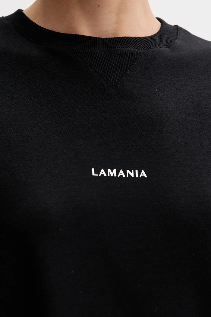 La Mania t-shirt bawełniany TEEZY czarny
