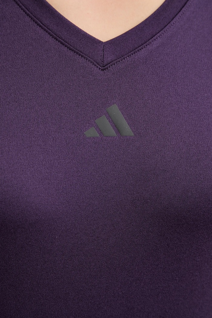 Тениска за трениране adidas Performance Aeroready Wourkout Essentials виолетов JY2178