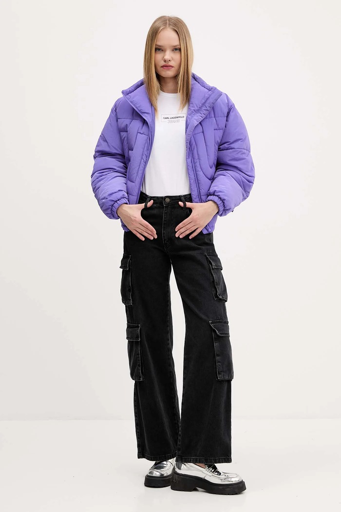 Karl Lagerfeld Jeans tričko dámske bavlnené A4W17003 biela SS26