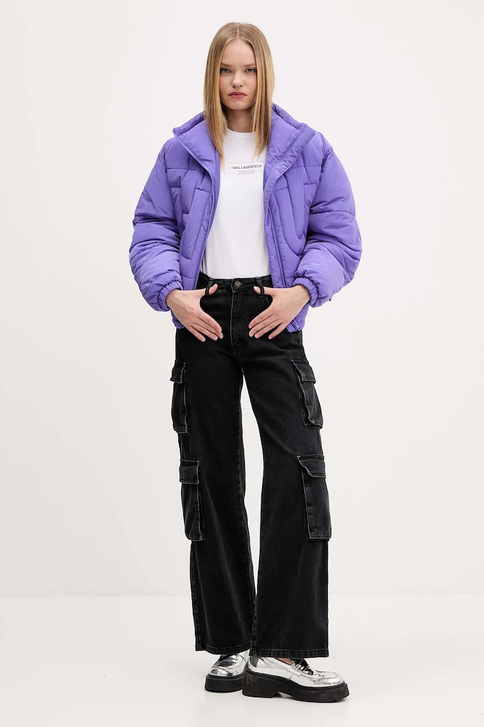 Karl Lagerfeld Jeans tričko dámske bavlnené A4W17003 biela SS26