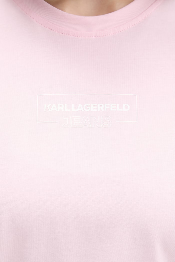 Karl Lagerfeld Jeans tričko dámske bavlnené A4W17003 ružová