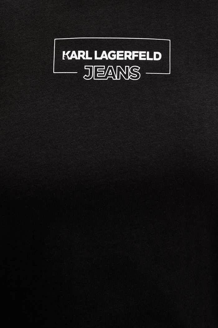 Karl Lagerfeld Jeans tričko dámske bavlnené A4W17003 čierna