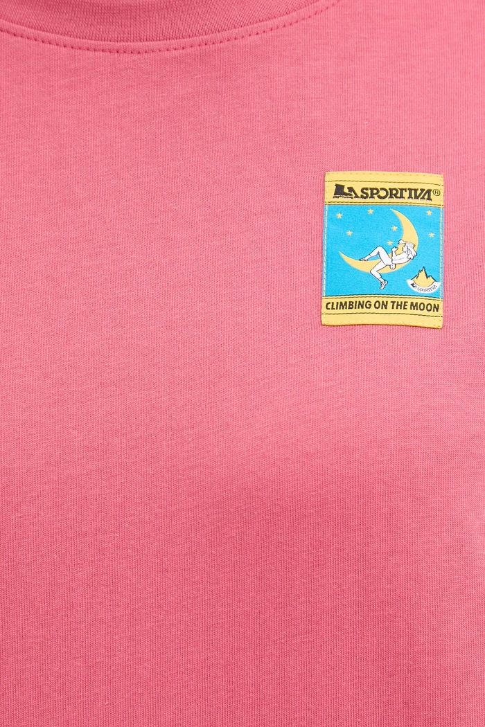 LA Sportiva t-shirt bawełniany Moon Climb ZACT194 różowy