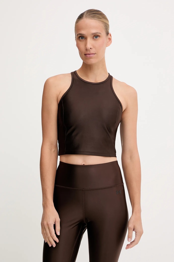 Tréninkový top Under Armour Motion slim hnědá 6007096
