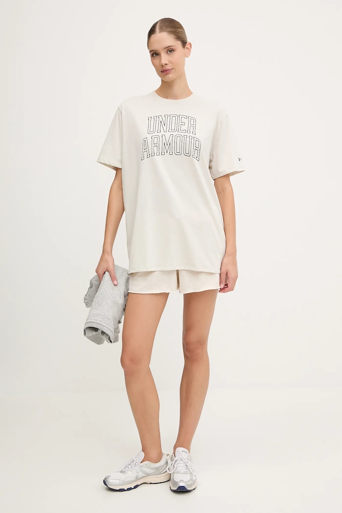 Under Armour tricou Rival 6007883 bej AW25