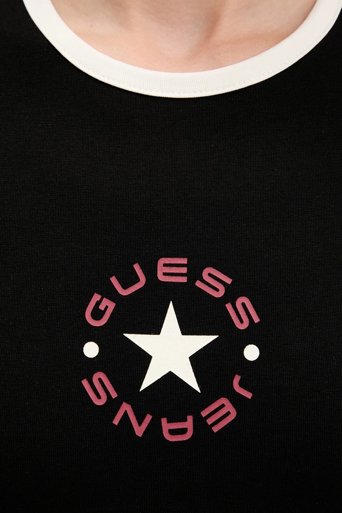 Tričko Guess Jeans W5BI17.J1314 čierna