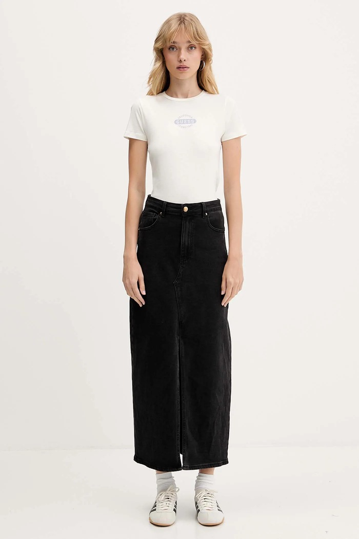 Bavlnené tričko Guess Jeans W5BI47.KCTX1 béžová AW25