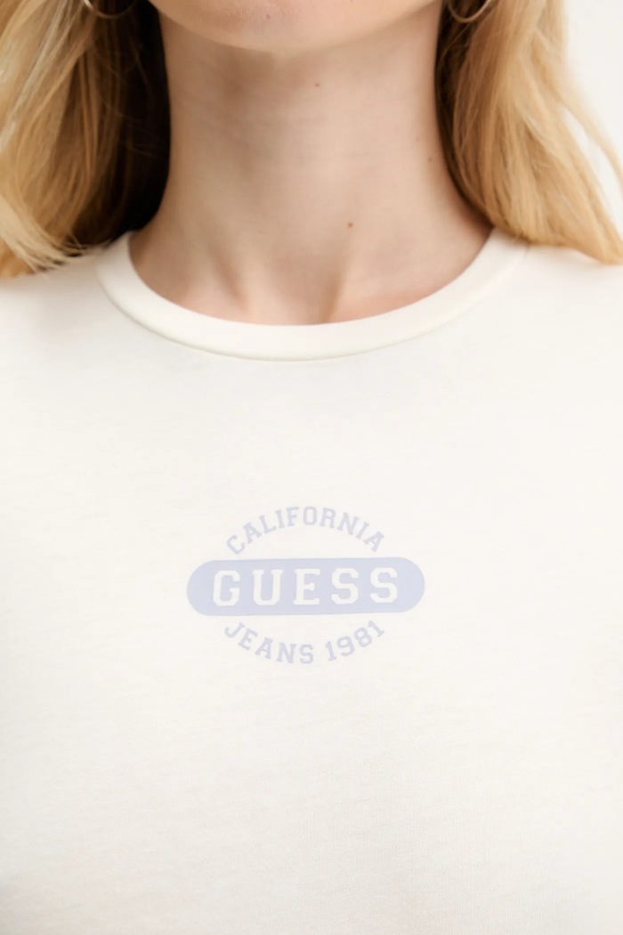 Bavlnené tričko Guess Jeans W5BI47.KCTX1 béžová