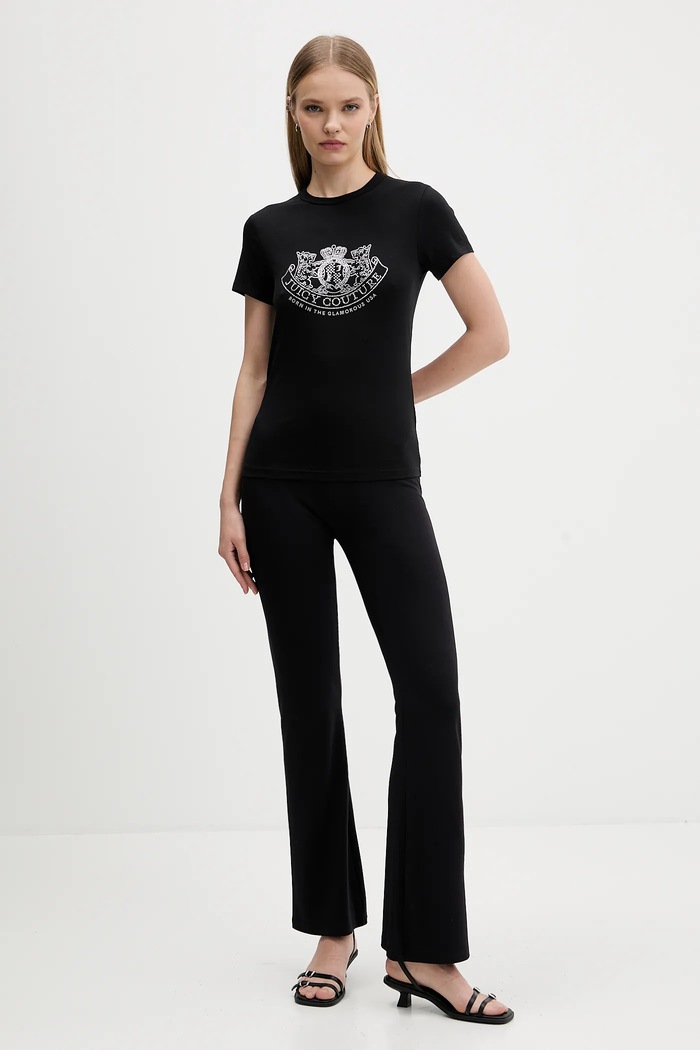 Tričko Juicy Couture JCGTK225015 čierna AW25
