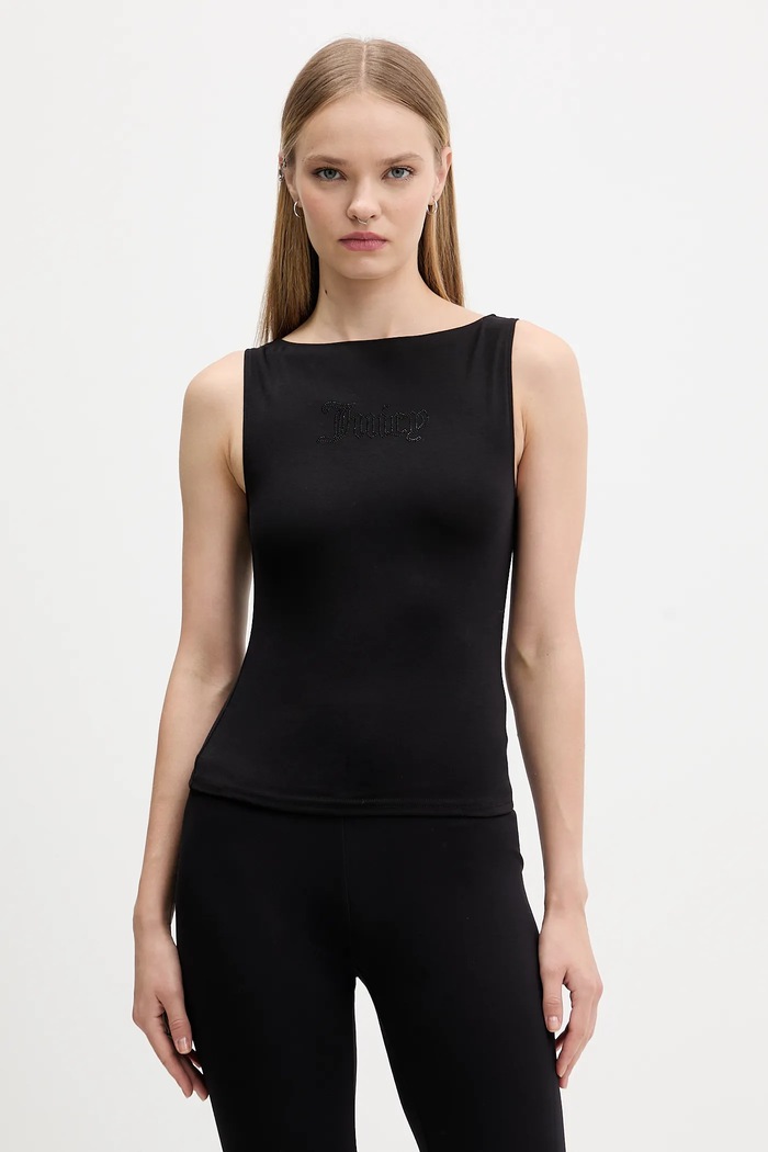 Top Juicy Couture slim čierna JCWCT225315