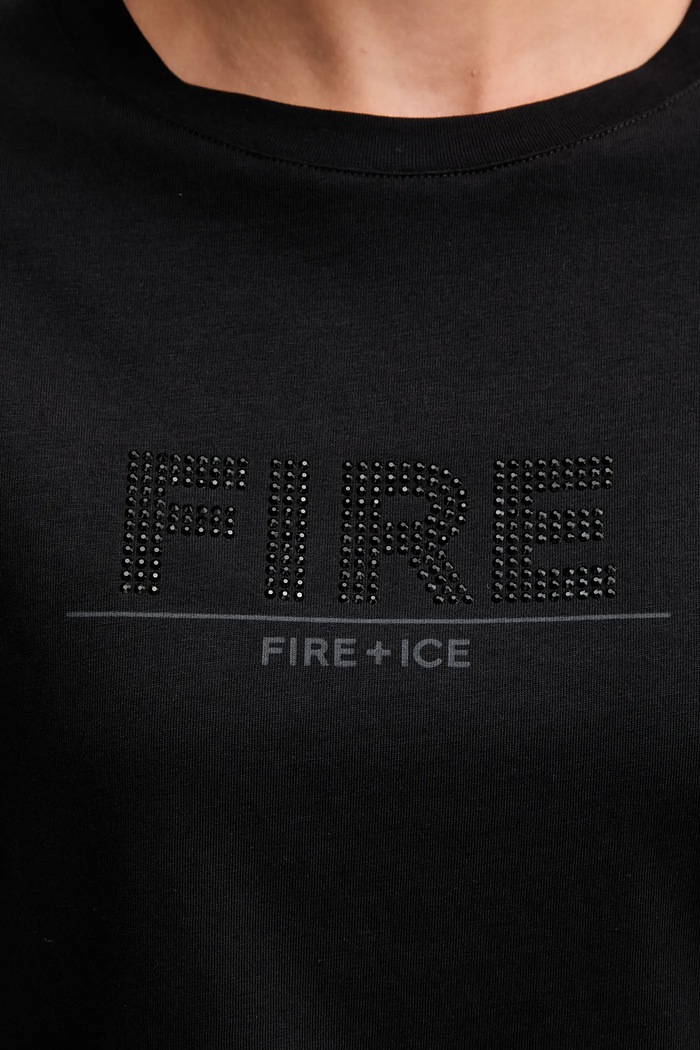 Bavlnené tričko BOGNER Fire+Ice SINJA 54507308 čierna