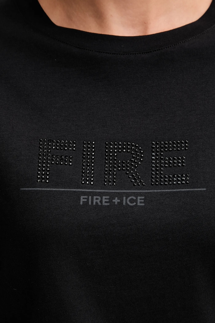 Bavlnené tričko BOGNER Fire+Ice SINJA 54507308 čierna