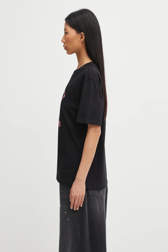Βαμβακερό μπλουζάκι Carhartt WIP W' S/S Wild Dog T-Shirt I035487.89XX μαύρο AW25