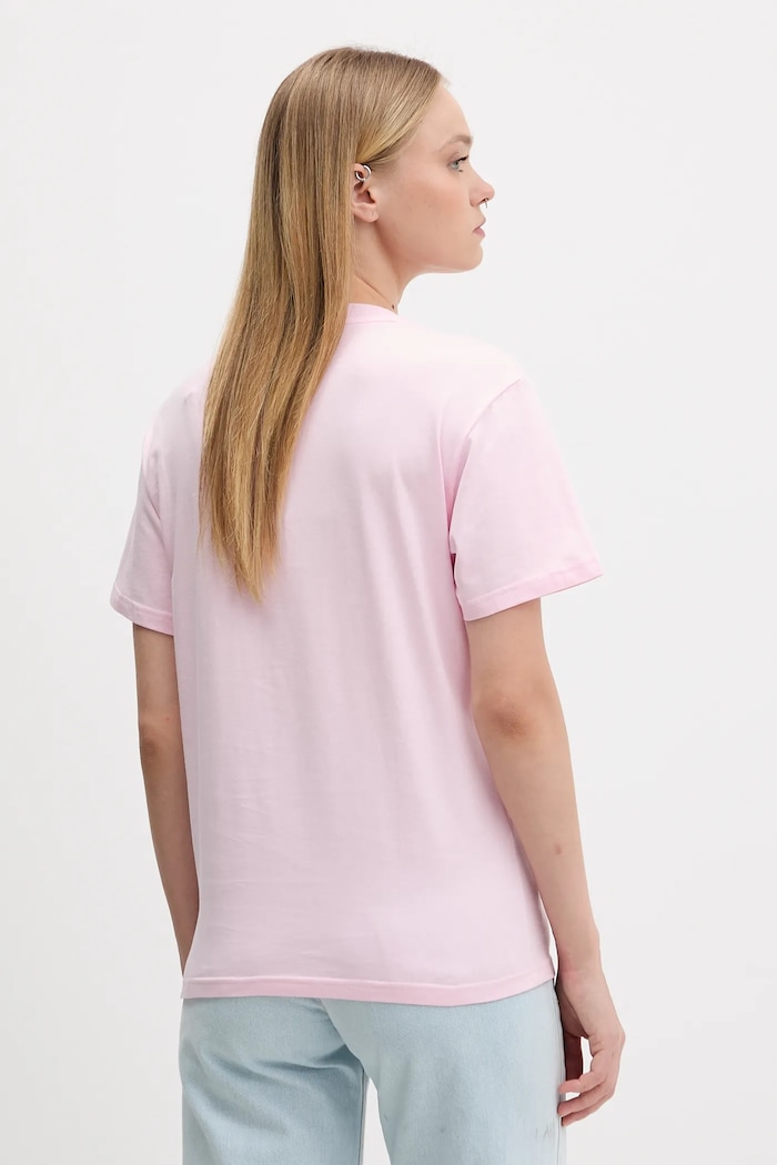 Oblečenie Bavlnené tričko adidas Table Tee JV6084 ružová