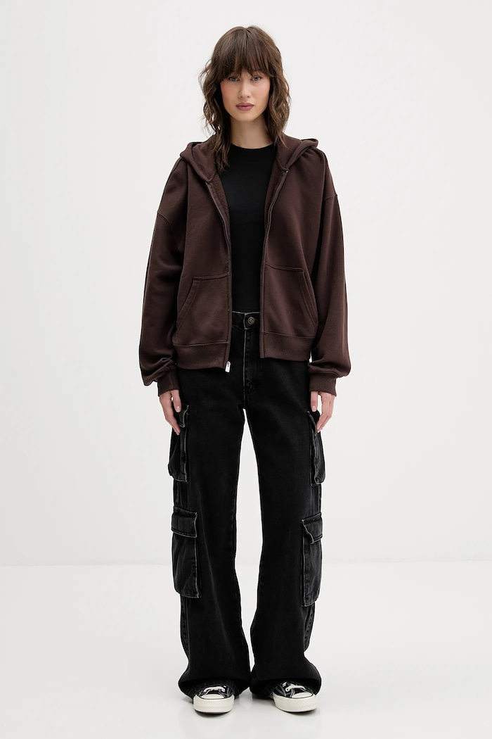 Bavlněné tričko Hollister Co. KI339.5073.900 černá AW25
