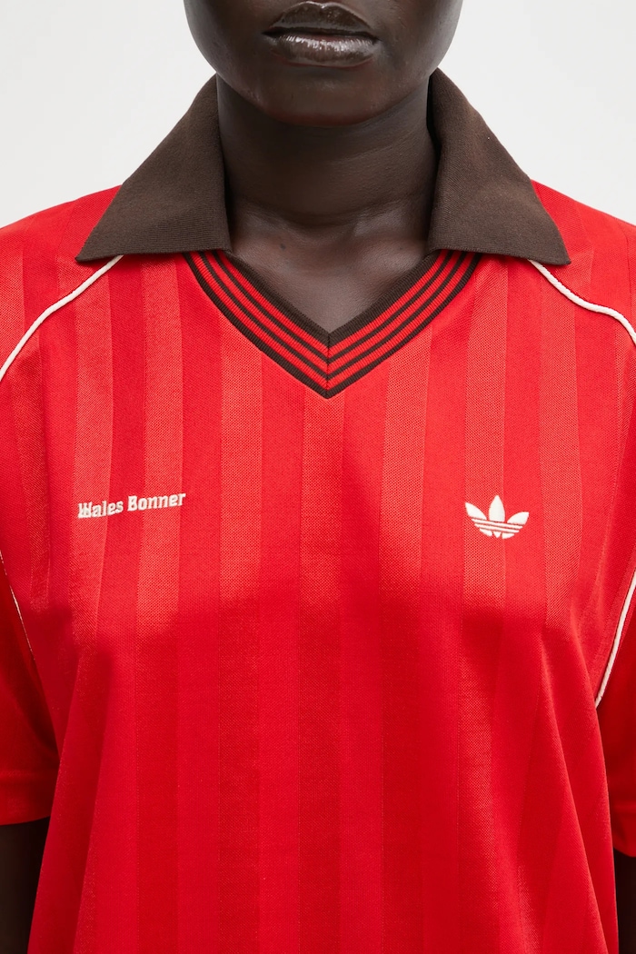 Majica kratkih rukava adidas Originals x Wales Bonner Ftbl Tee crvena KG3626