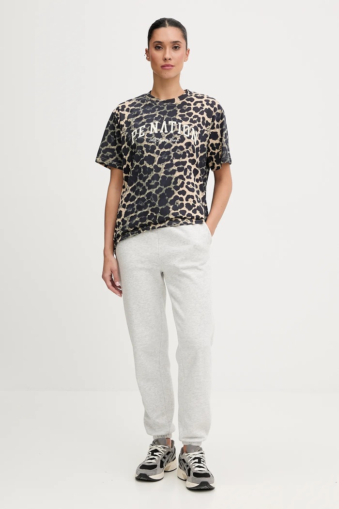 Bavlněné tričko P.E Nation Heritage 253T108.MULTI hnědá AW25