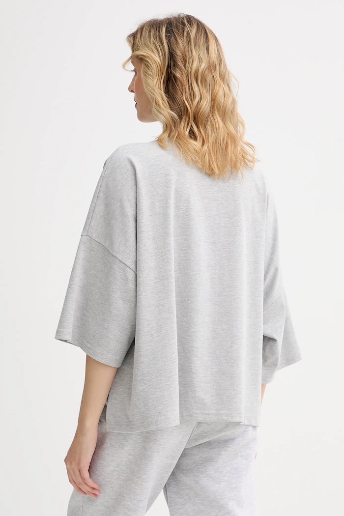 Îmbrăcăminte MUUV. tricou din bumbac MUUV. x Answear LONGSLEEV.OVERSIZE.OKAI gri