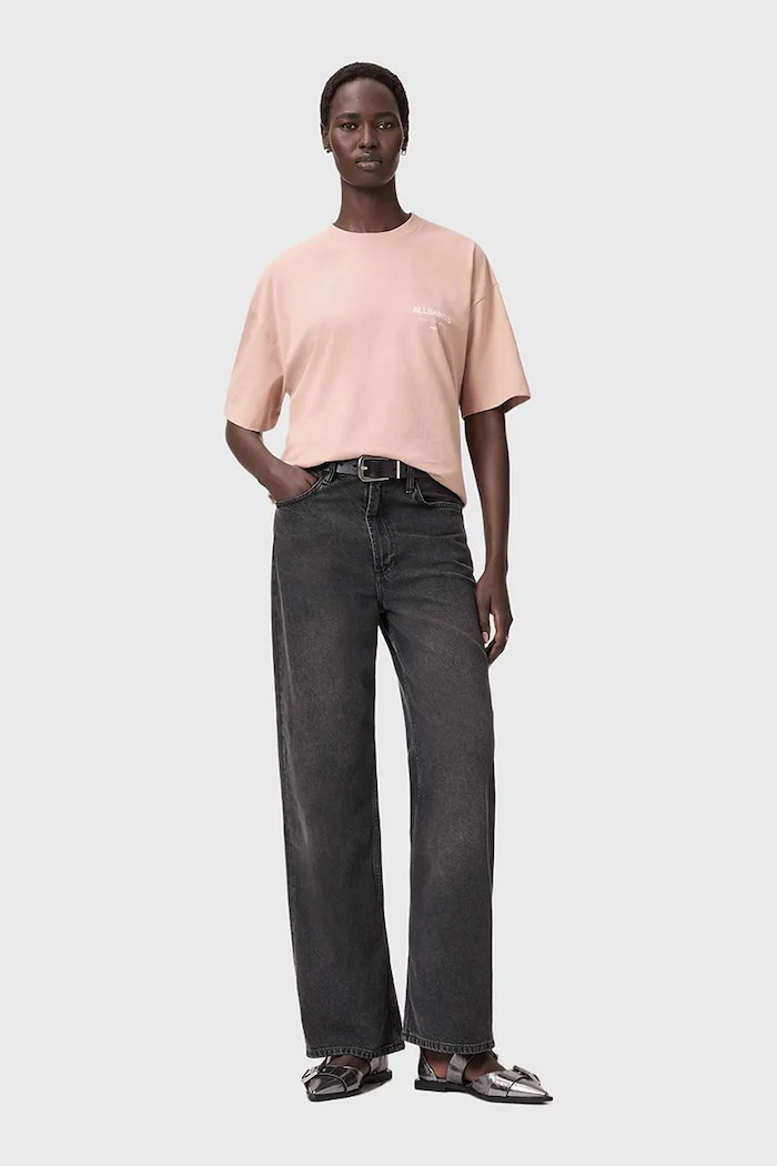 AllSaints t-shirt bawełniany W202JC beżowy