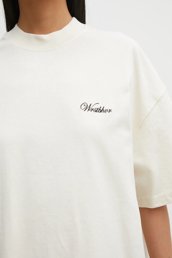 WRSTBHVR t-shirt bawełniany Clayton beżowy U1025TT.3054