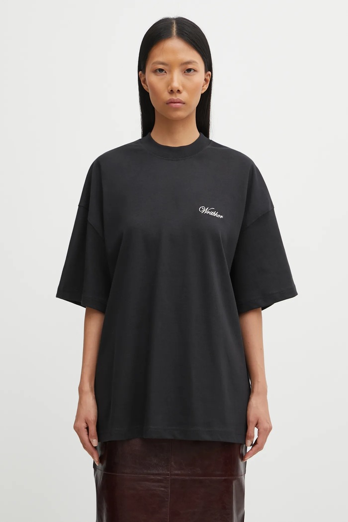 WRSTBHVR t-shirt bawełniany Clayton bawełna czarny U1025TT.3054